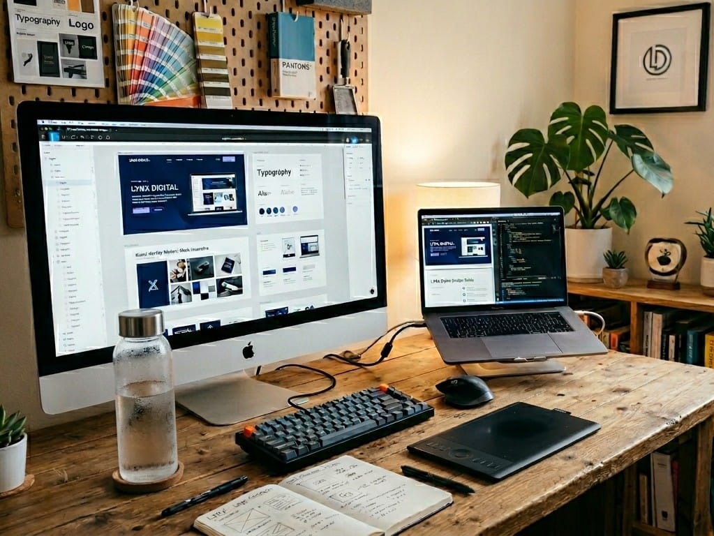 Web design and computer desk